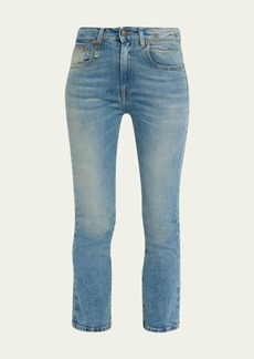 R13 Kick Fit Straight Cropped Jeans
