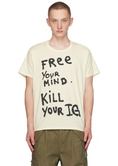 R13 Off-White 'Free Your Mind' T-Shirt