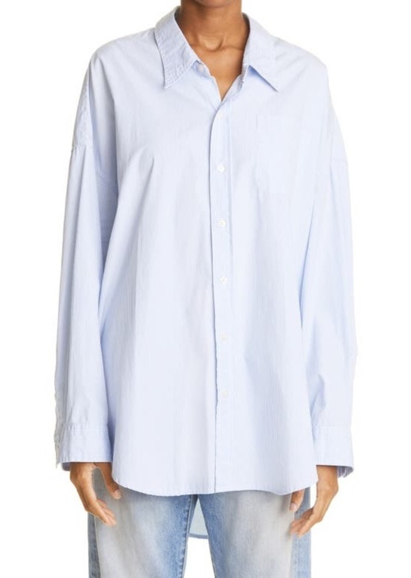R13 Oversize Oxford Button-Up Shirt