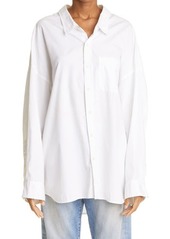 R13 Oversize Oxford Button-Up Shirt