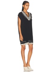 R13 Oversized Vest Dress With Chains