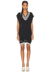 R13 Oversized Vest Dress With Chains