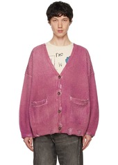 R13 Pink Oversized Cardigan