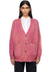 R13 Pink Oversized Cardigan