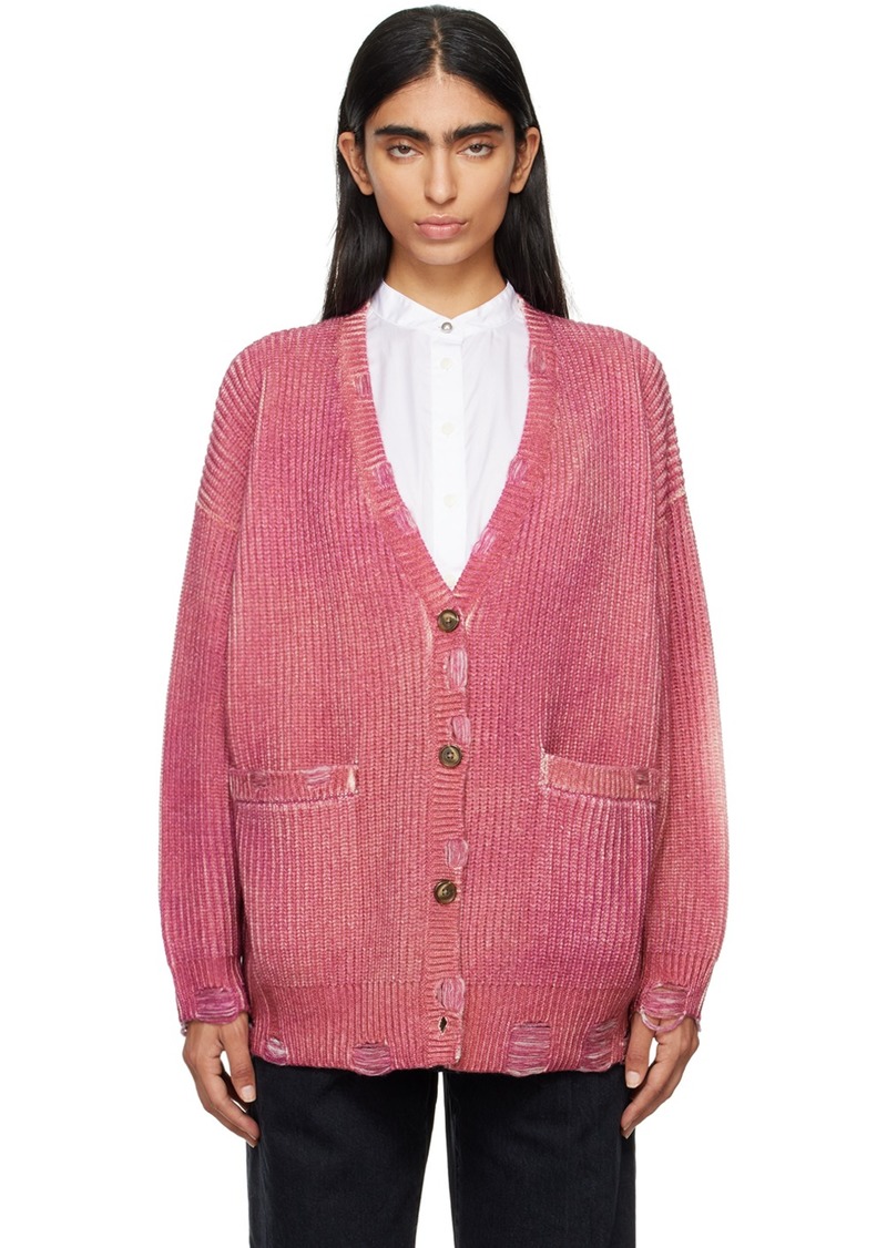 R13 Pink Oversized Cardigan