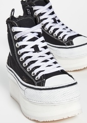 R13 Platform High Top Sneakers