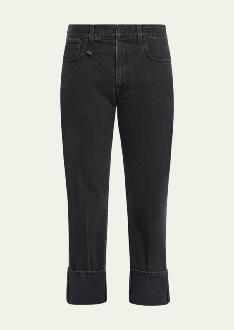 R13 Romeo Straight Cuffed Jeans