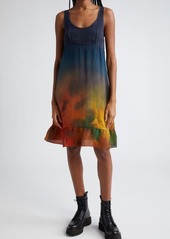 R13 Tie Dye Cupro Tank Slipdress