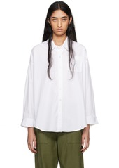 R13 White Drop Neck Shirt