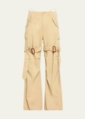 R13 Wide-Leg Trench Cargo Pants