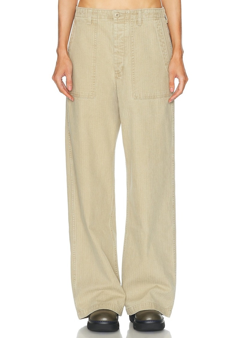 R13 Wide Leg Utility Pant