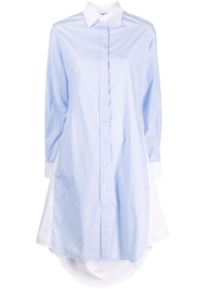 R13 tie-embellished cotton shirtdress