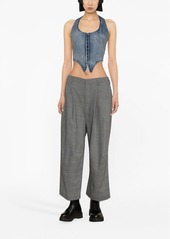 R13 wide-leg tailored trousers