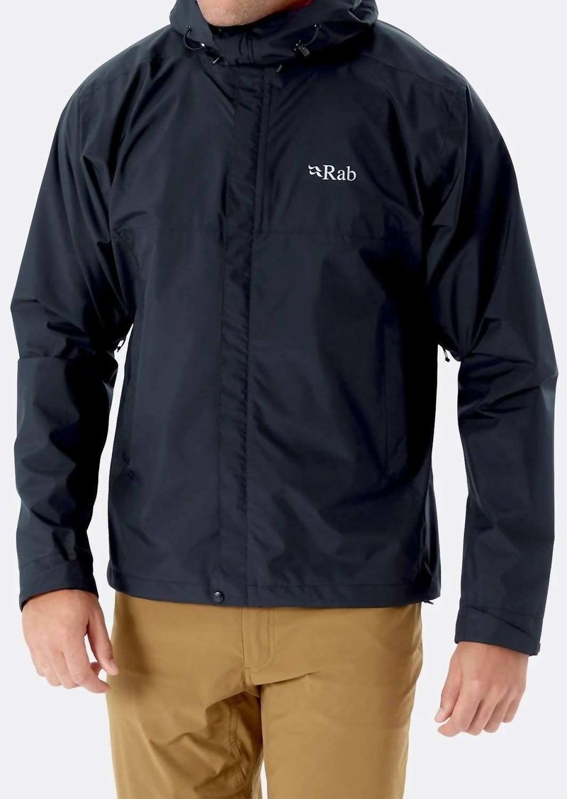 Rab Men's Downpour Eco Jacket In Black