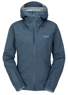 Rab Women's Downpour Plus 2.0 Jacket, Medium, Blue