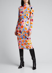 Rachel Comey Horatio Long-Sleeve Floral-Print Dress