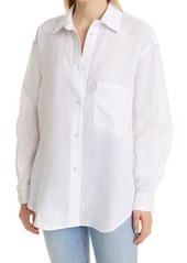 Rachel Comey Women's Ames Oversized Linen Shirt in White at Nordstrom