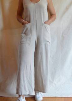 Rachel Pally Linen Remy Jumpsuit In Natural