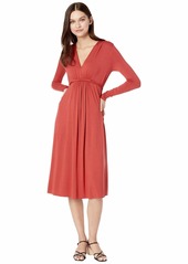 Rachel Pally Women's Long Sleeve Mid Length V-Neck Dress  S