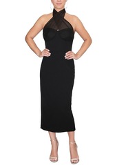 Rachel Roy Carlotta Womens Corset Calf Midi Dress