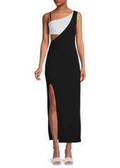 Rachel Roy Colorblock Cutout Gown