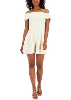 Rachel Roy Franki Womens Crepe Romper