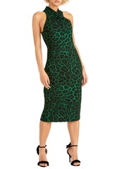 RACHEL Rachel Roy Jaguar Print Sheath Dress in Ivy Green Combo at Nordstrom