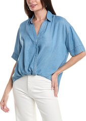 RACHEL Rachel Roy Collar Wrap Top