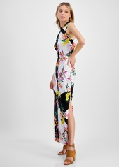 Rachel Rachel Roy Crisscross Halter Maxi Dress - Geo Floral