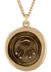 Rachel Rachel Roy Gold-Tone Evil-Eye Talisman Pendant Necklace