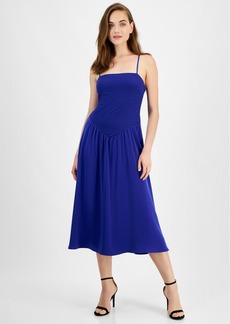 Rachel Rachel Roy Women's Dona Mixed Media A-Line Dress - Bright Blue