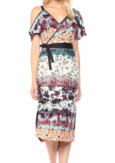 Rachel Rachel Roy Women's Floral Asymmetrical Draped Dress