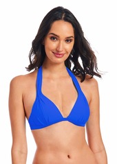 RACHEL Rachel Roy Women's Standard Pleated Halter Swim Top