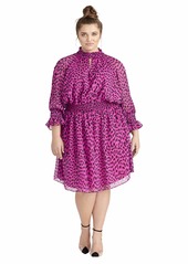 RACHEL Rachel Roy Women's Plus Size Lucky Leopard Dress