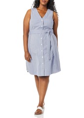 RACHEL Rachel Roy Women's Plus Size Sabrina Button Front Dress  14W