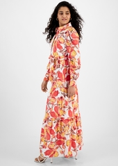 Rachel Rachel Roy Women's Pru Floral Maxi Shirt Dress - Coral Blossom