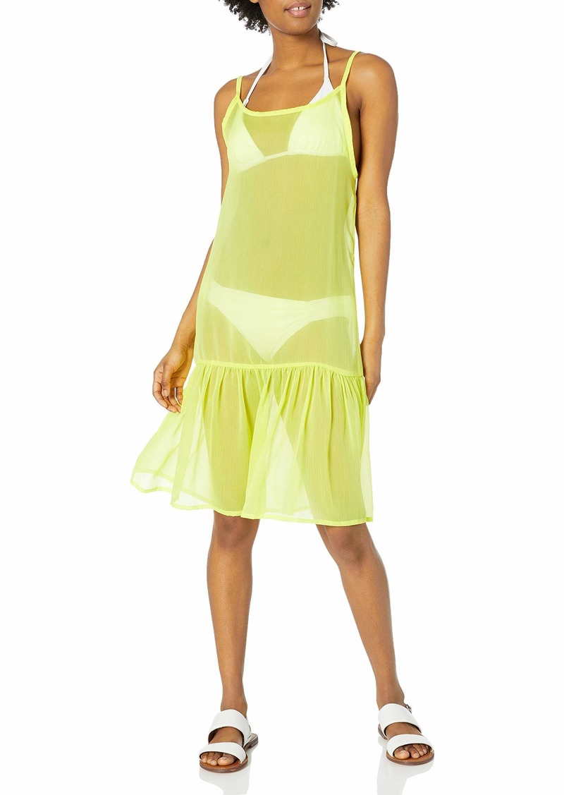 RACHEL Rachel Roy Women's Standard Ruffle Hem Dress Style Swim Coverup