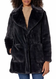 RACHEL Rachel Roy Women's Solid Faux Fur Coat  L