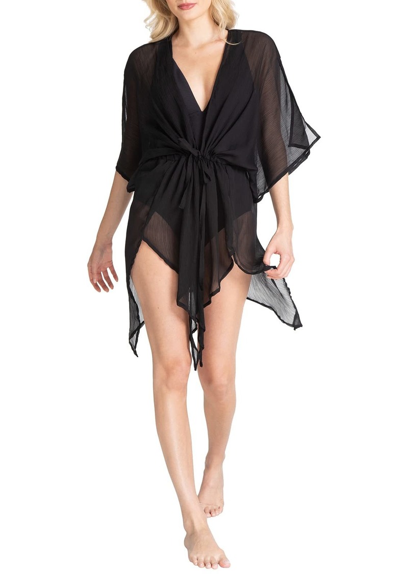 RACHEL Rachel Roy Women's Standard Flutter Hem Kimono