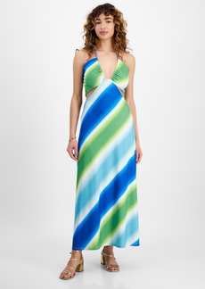 Rachel Rachel Roy Women's Willow Side-Cutout V-Neck Dress - Ombre Stripe