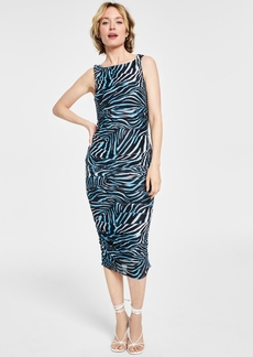 Rachel Rachel Roy Women's Zebra-Print Mesh Midi Dress
