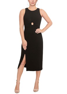 Rachel Roy Riley Womens Midi Keyhole Cocktail and Party Dress