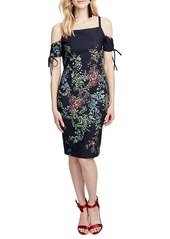 Rachel Roy Rosetta Floral Cold-Shoulder Dress
