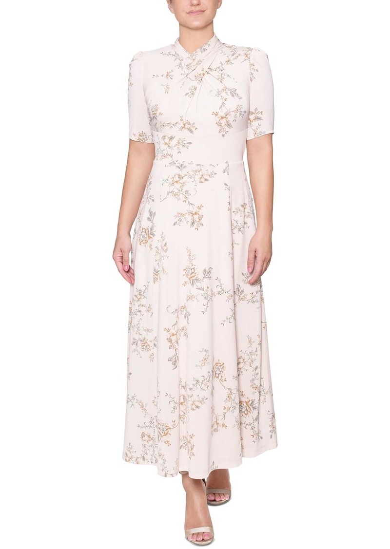 Rachel Roy Womens Floral Pocket Maxi Dress