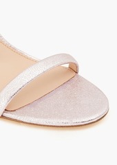Rachel Zoe - Embellished metallic cracked leather sandals - Pink - US 9.5