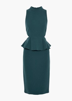 Rachel Zoe - Karyn cutout crepe peplum dress - Blue - US 8