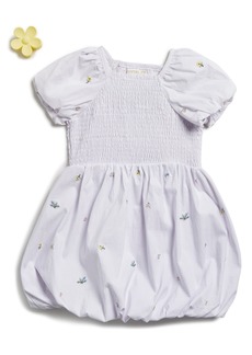 Rachel Zoe Kids' Embroidered Bubble Dress & Claw Clip Set in Snow White at Nordstrom Rack
