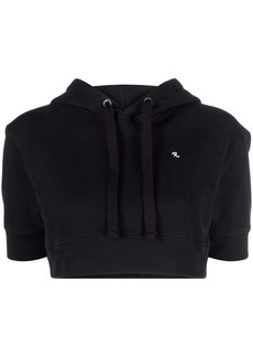 Raf Simons cropped short-sleeve hoodie