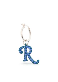 Raf Simons crystal-embellished logo earring