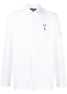 Raf Simons embroidered-logo cotton shirt